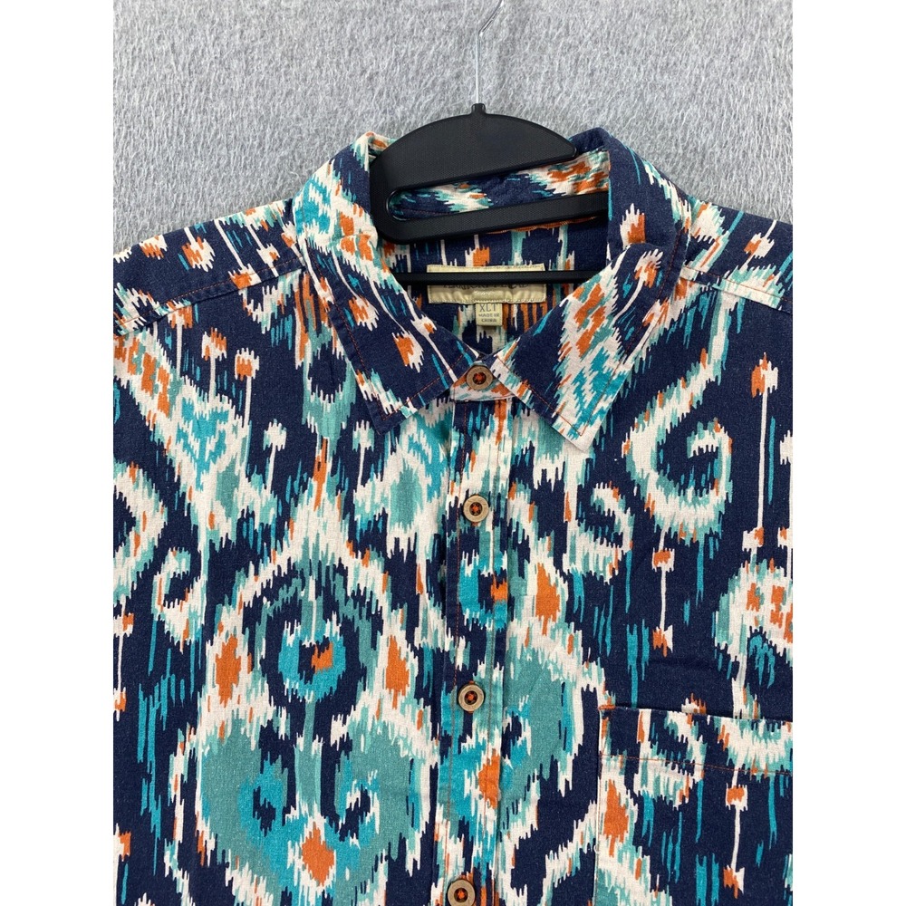 The Territory Ahead Shirt Men's 2XL Aztec Southwest Linen Blend Multicolor